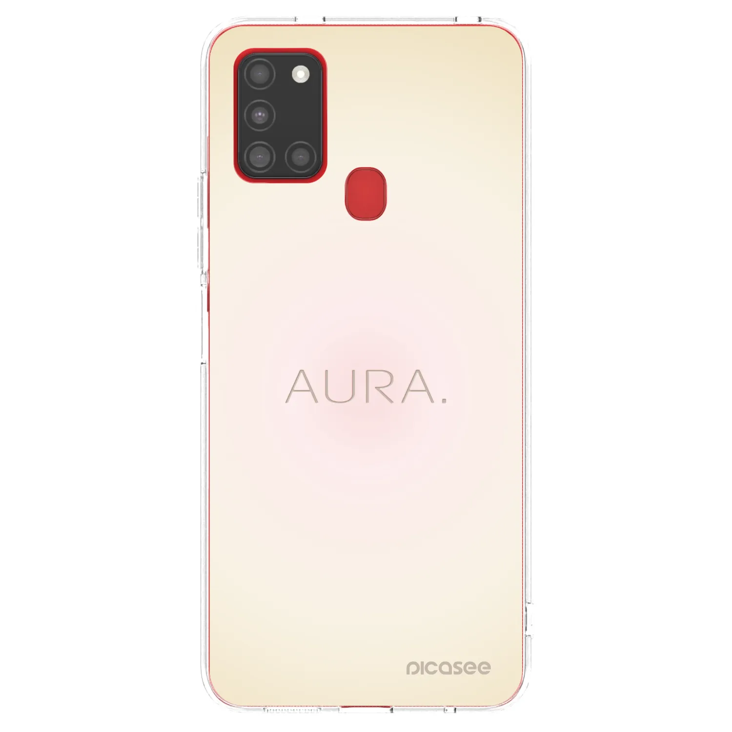 Picasee átlátszó szilikon tok az alábbi mobiltelefonokra Samsung Galaxy A21s - Aura