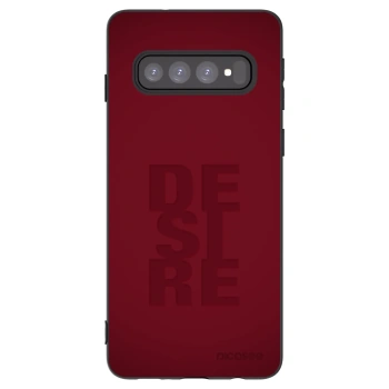 Picasee fekete szilikon tok az alábbi mobiltelefonokra Samsung Galaxy S10 G973 - Desire