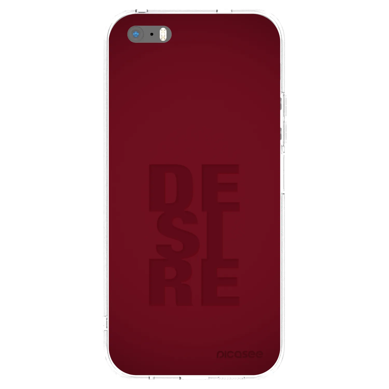 Picasee átlátszó szilikon tok az alábbi mobiltelefonokra Apple iPhone 5/5S/SE - Desire