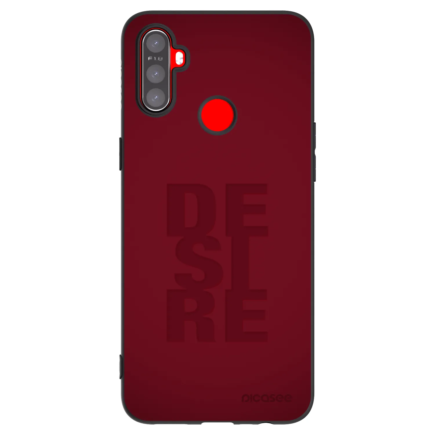 Picasee fekete szilikon tok az alábbi mobiltelefonokra Realme C3 - Desire