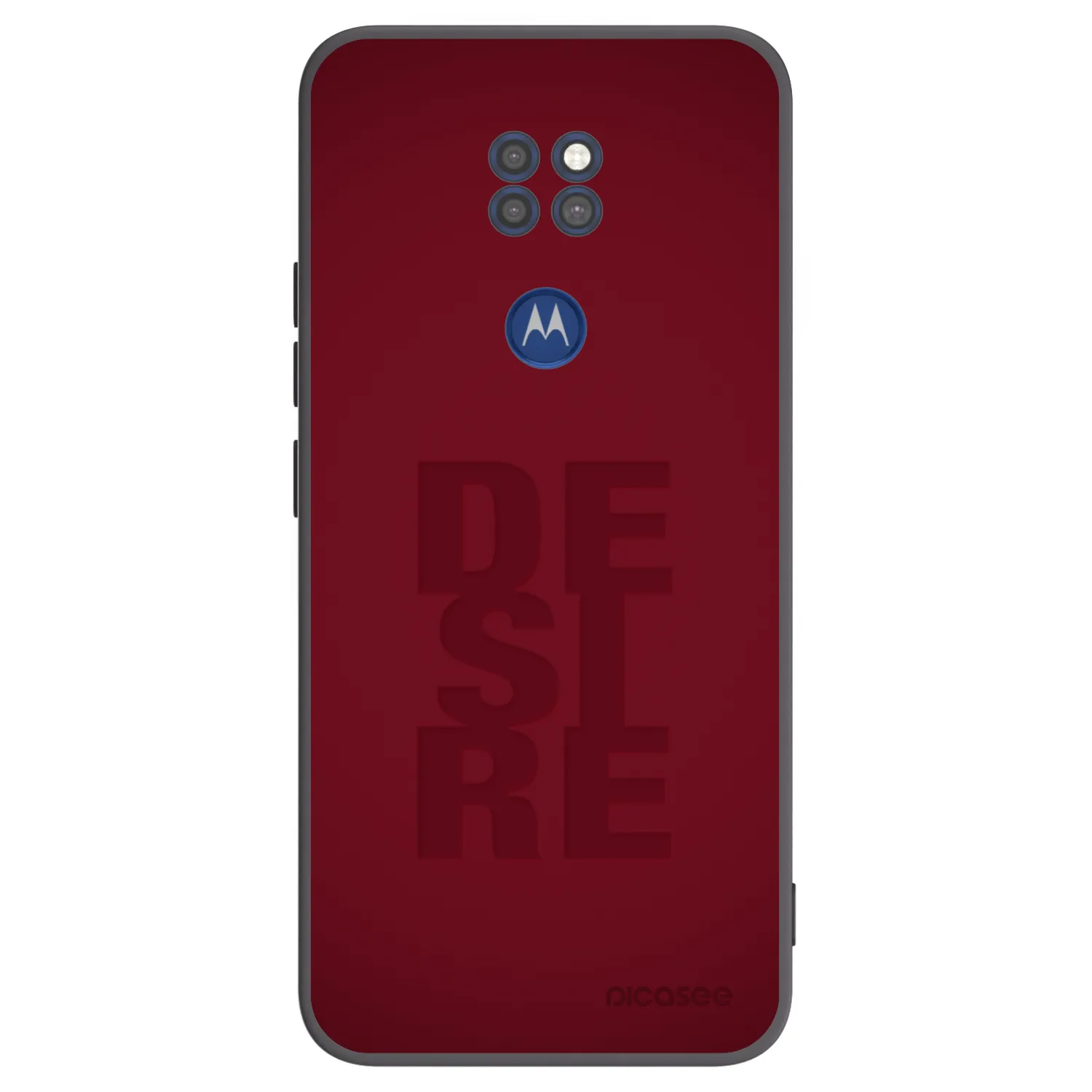Picasee fekete szilikon tok az alábbi mobiltelefonokra Motorola Moto G9 Play - Desire