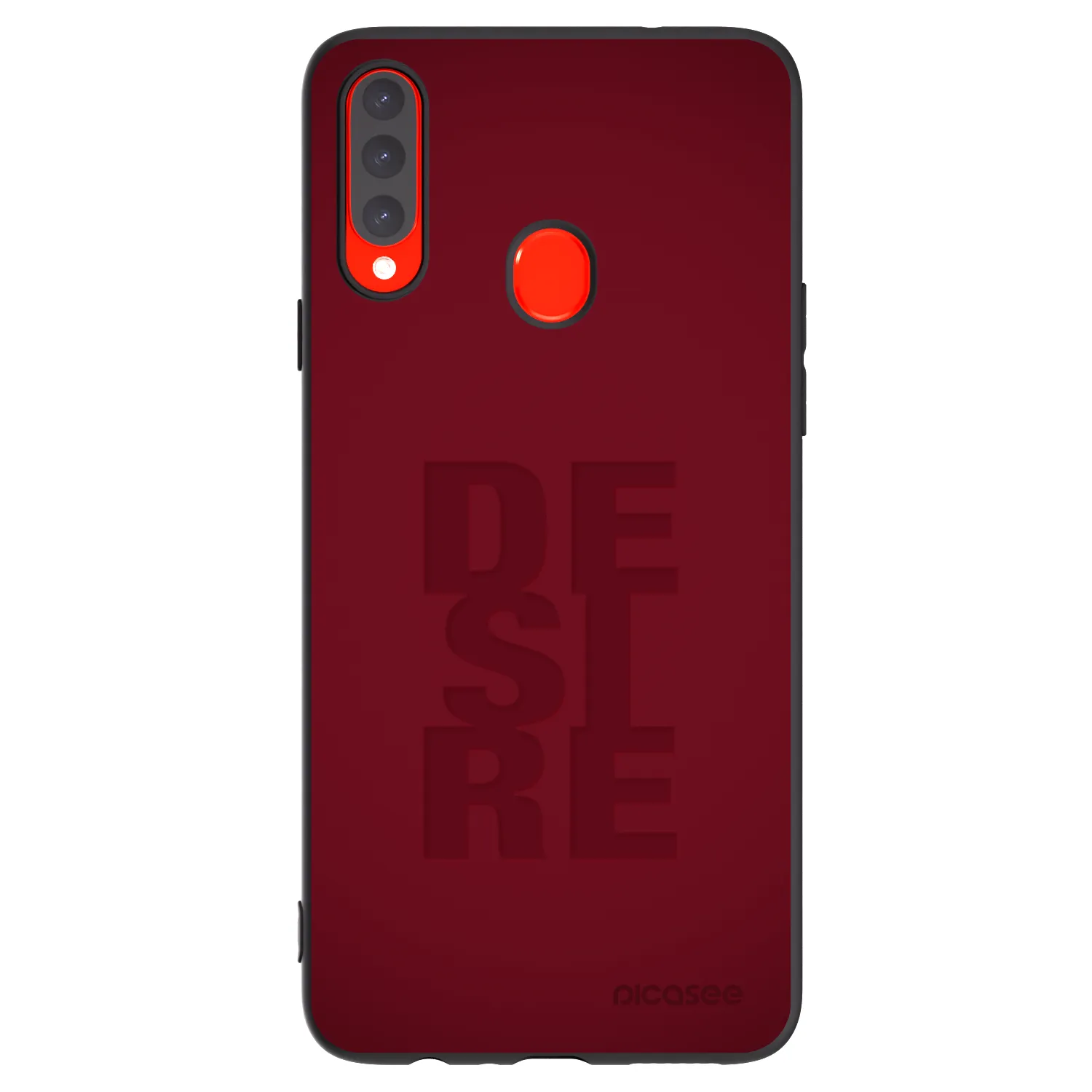 Picasee fekete szilikon tok az alábbi mobiltelefonokra Samsung Galaxy A20s - Desire