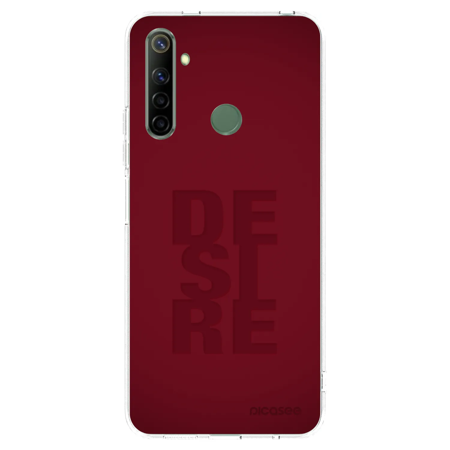 Picasee átlátszó szilikon tok az alábbi mobiltelefonokra Realme 6i - Desire