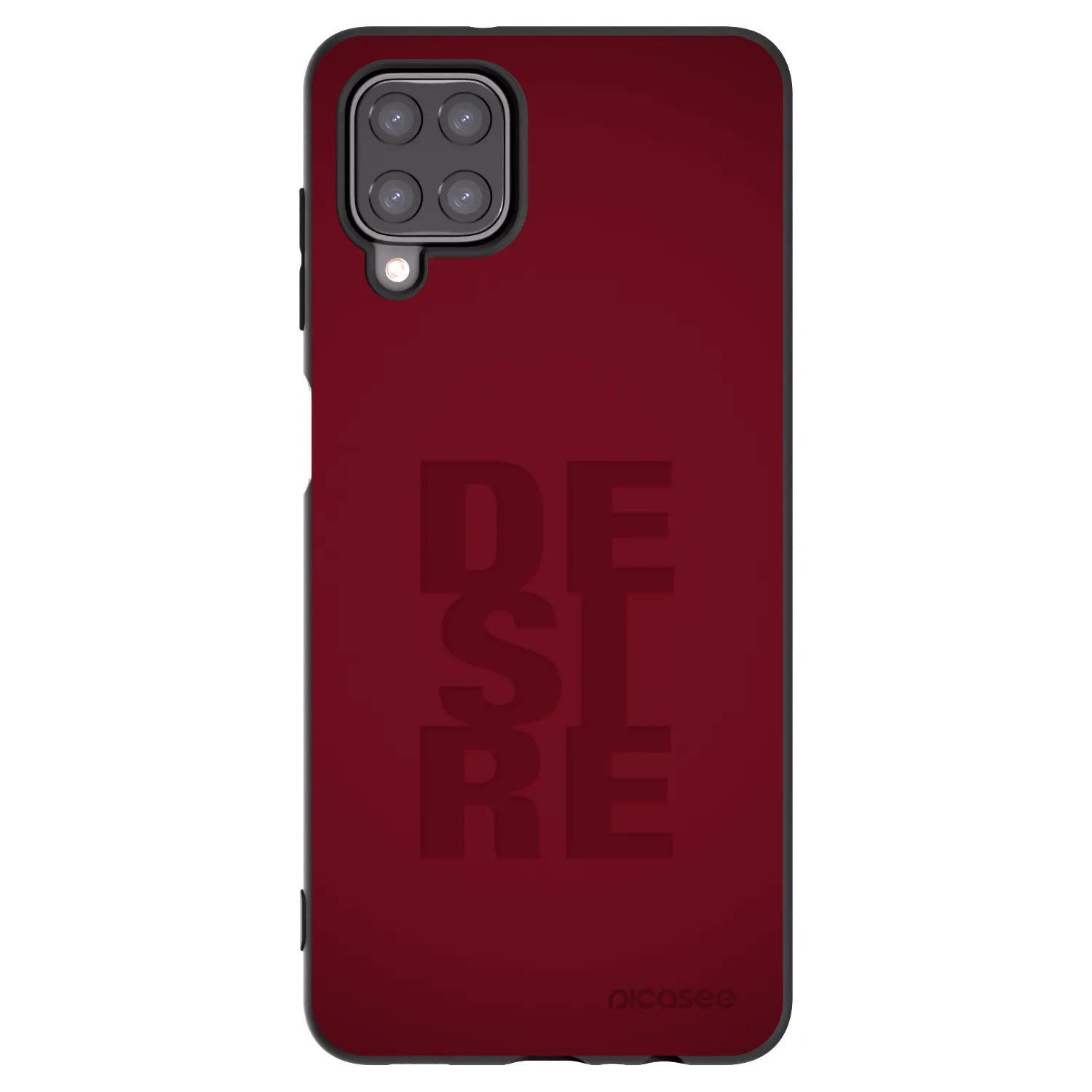 Picasee fekete szilikon tok az alábbi mobiltelefonokra Samsung Galaxy A12 A125F - Desire