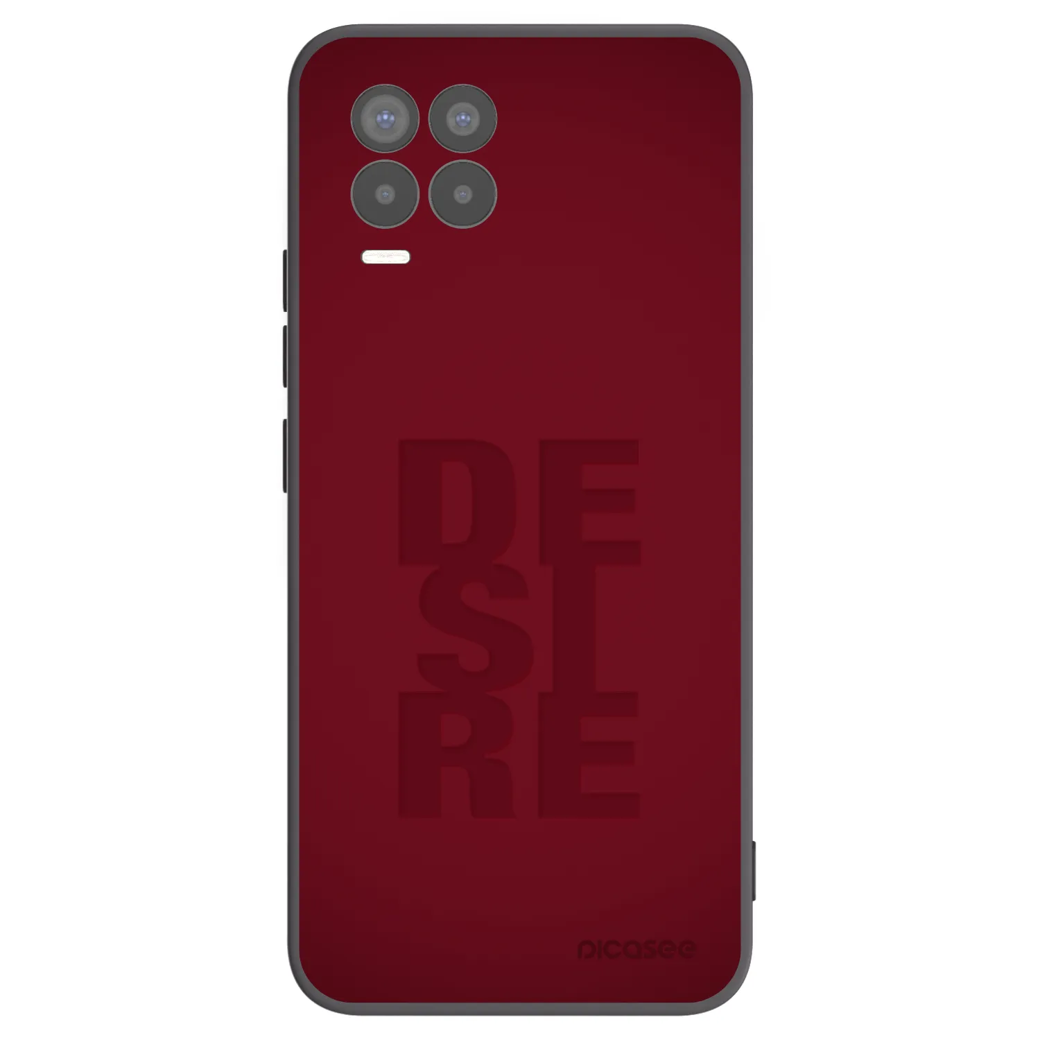 Picasee fekete szilikon tok az alábbi mobiltelefonokra Realme 8 Pro - Desire
