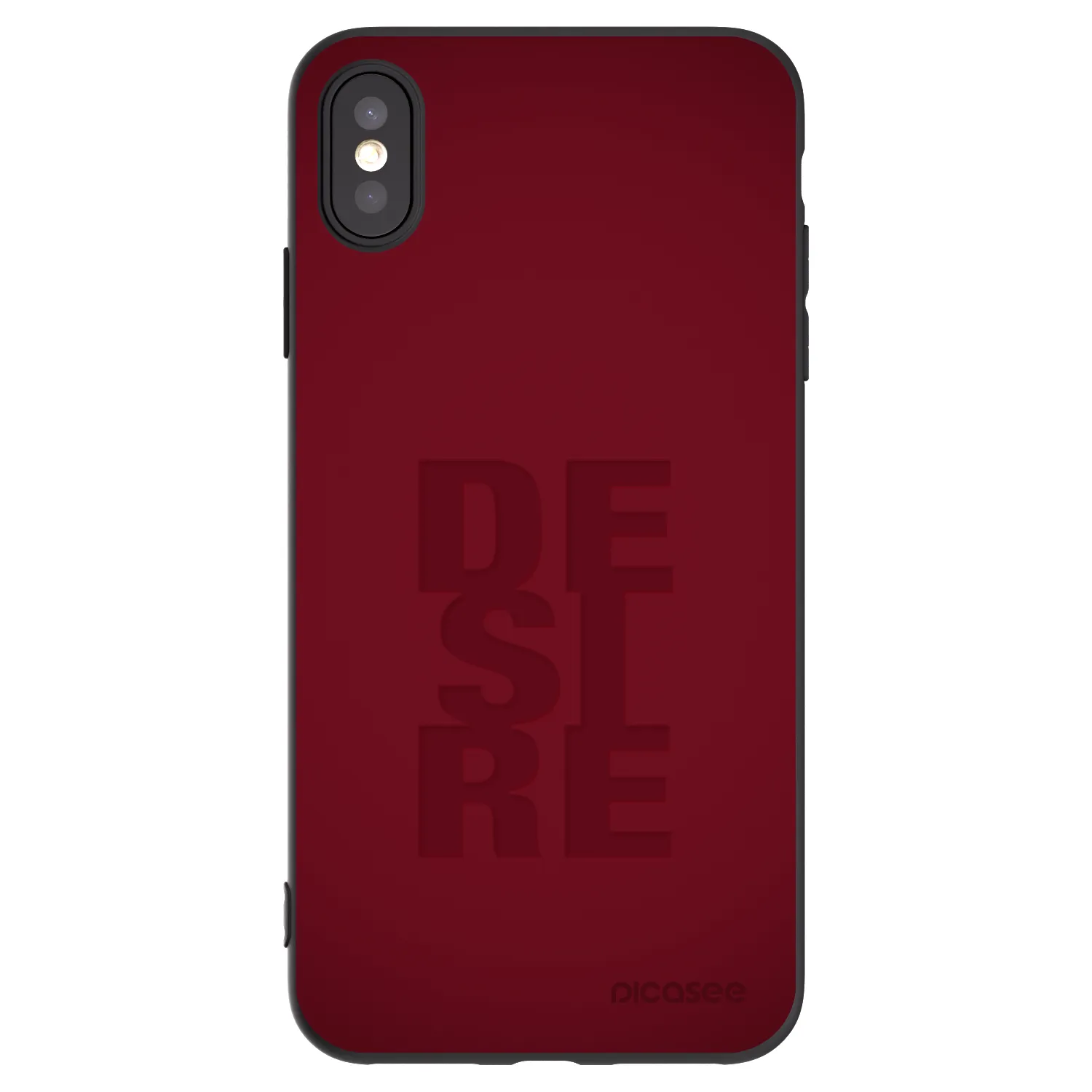 Picasee fekete szilikon tok az alábbi mobiltelefonokra Apple iPhone XS Max - Desire