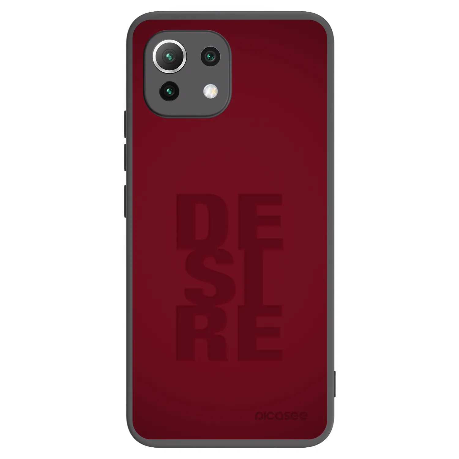 Picasee fekete szilikon tok az alábbi mobiltelefonokra Xiaomi 11 Lite 5G NE - Desire