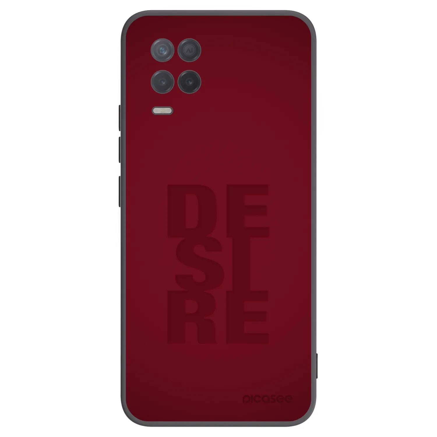Picasee fekete szilikon tok az alábbi mobiltelefonokra Realme 8 5G - Desire
