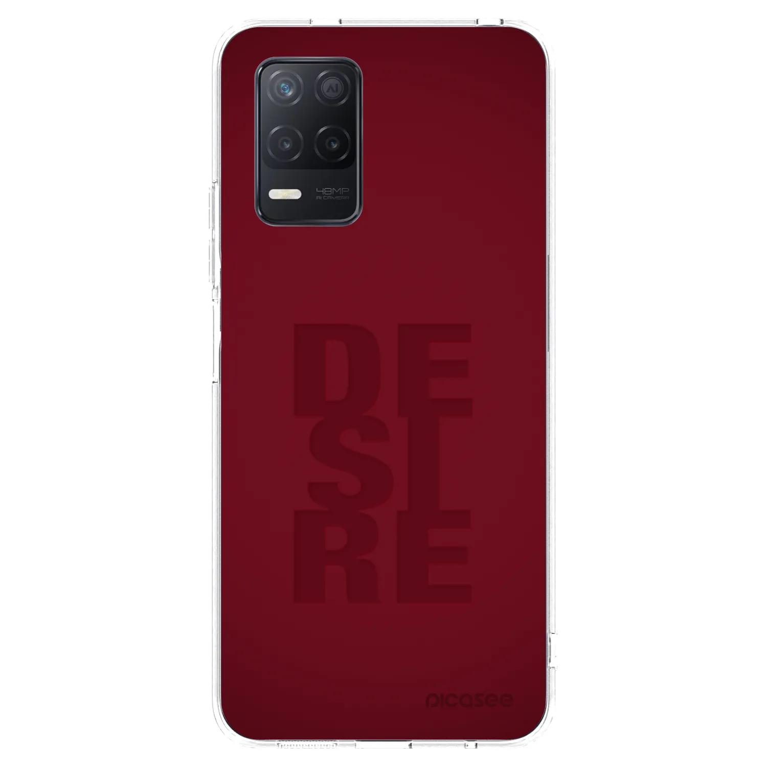 Picasee átlátszó szilikon tok az alábbi mobiltelefonokra Realme 8 5G - Desire
