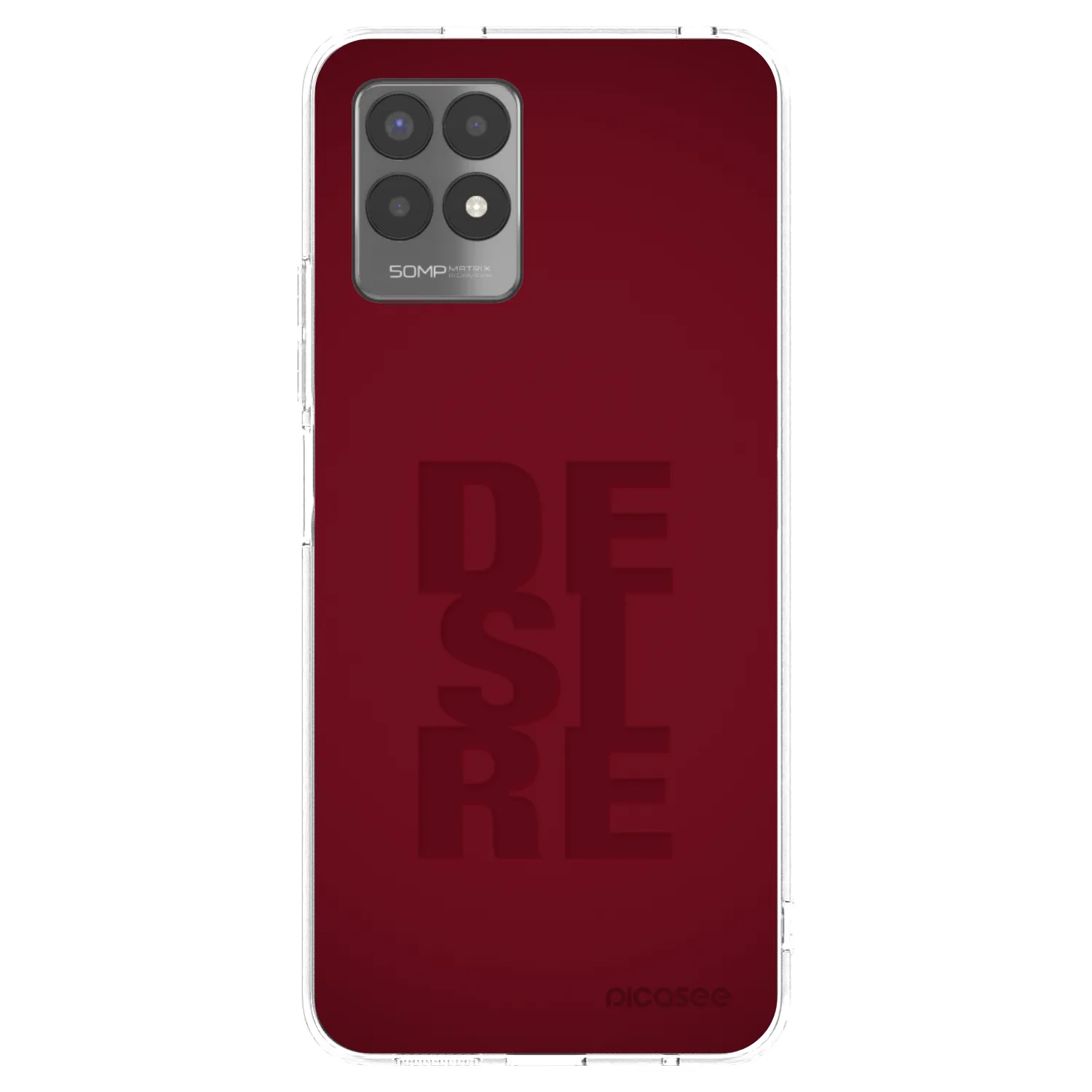 Picasee átlátszó szilikon tok az alábbi mobiltelefonokra Realme 8i - Desire
