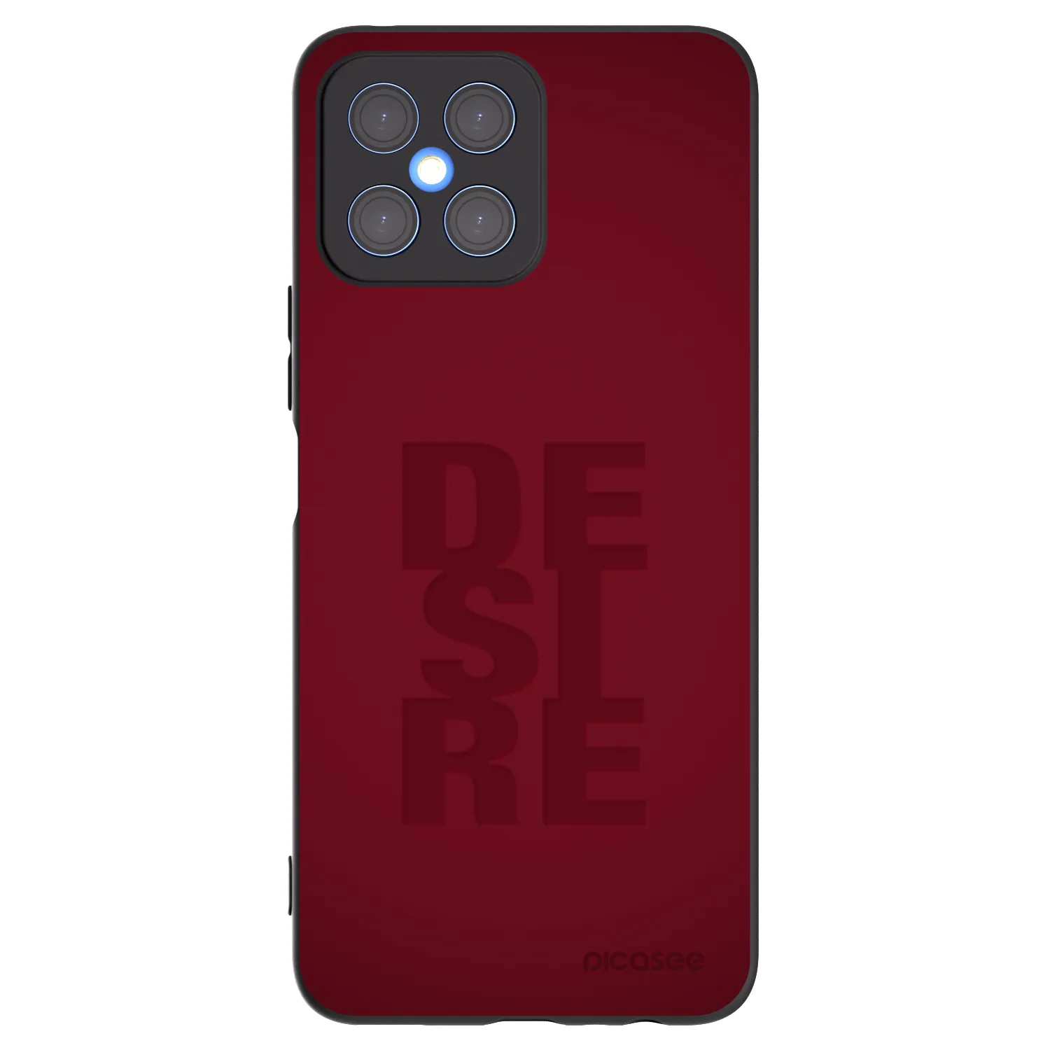 Picasee fekete szilikon tok az alábbi mobiltelefonokra Honor X8 4G - Desire