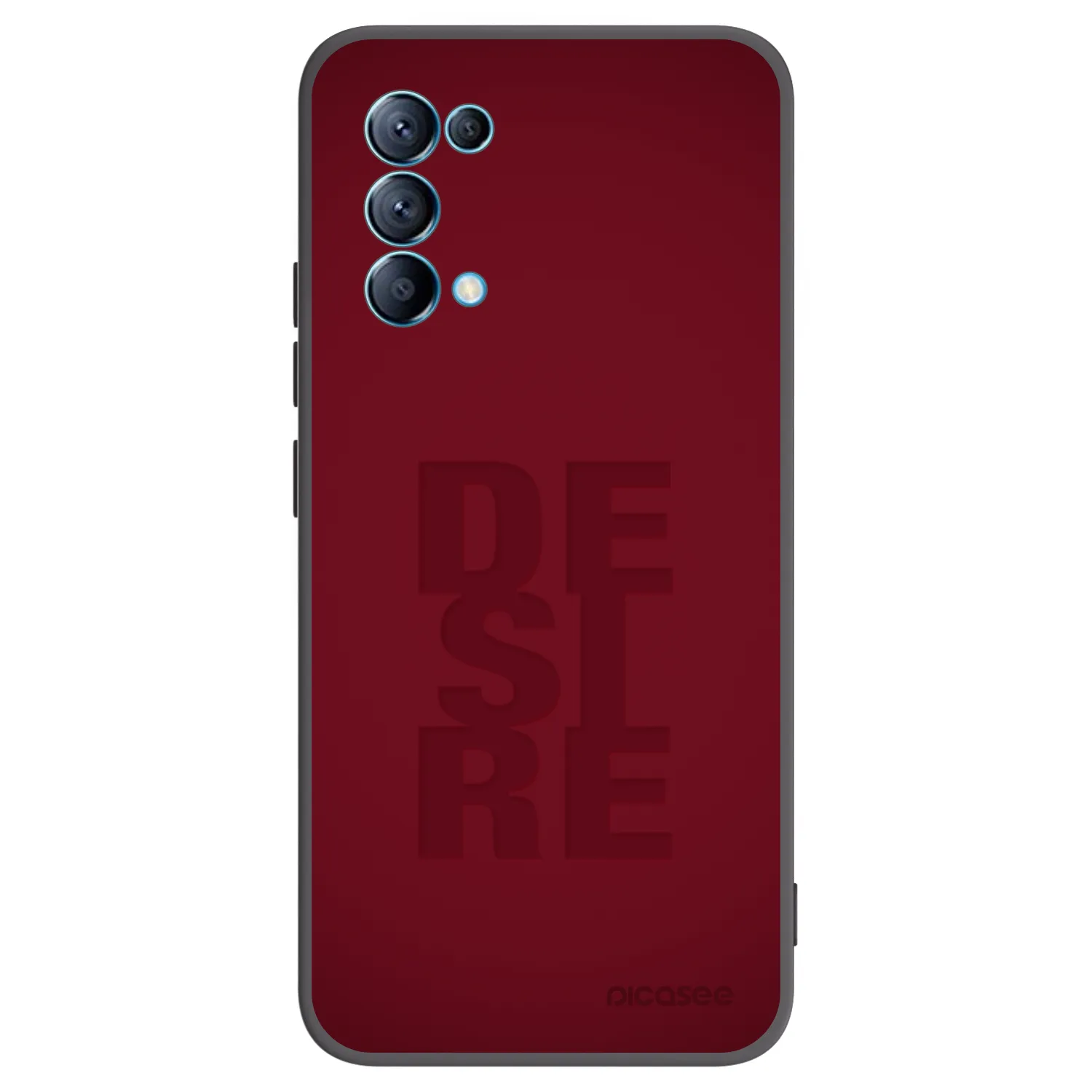 Picasee fekete szilikon tok az alábbi mobiltelefonokra OPPO Reno 5 5G - Desire