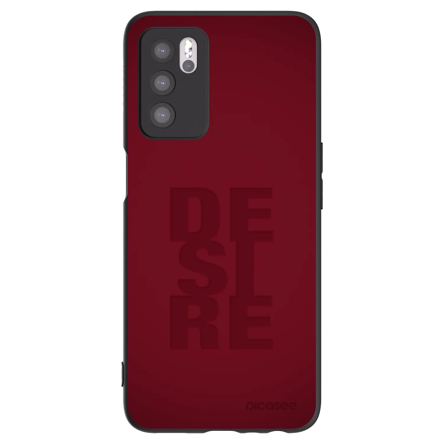 Picasee fekete szilikon tok az alábbi mobiltelefonokra OPPO A16s - Desire