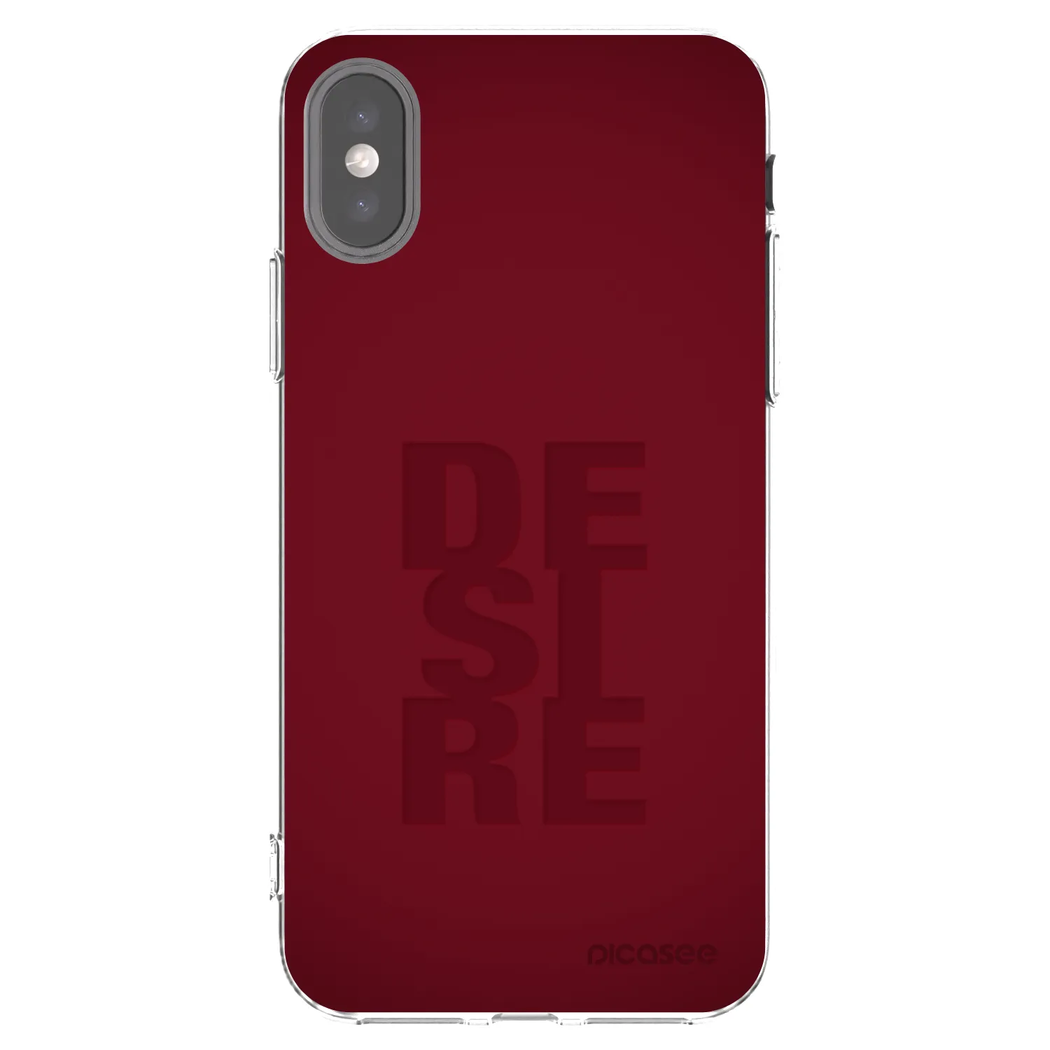 Picasee átlátszó szilikon tok az alábbi mobiltelefonokra Apple iPhone X/XS - Desire