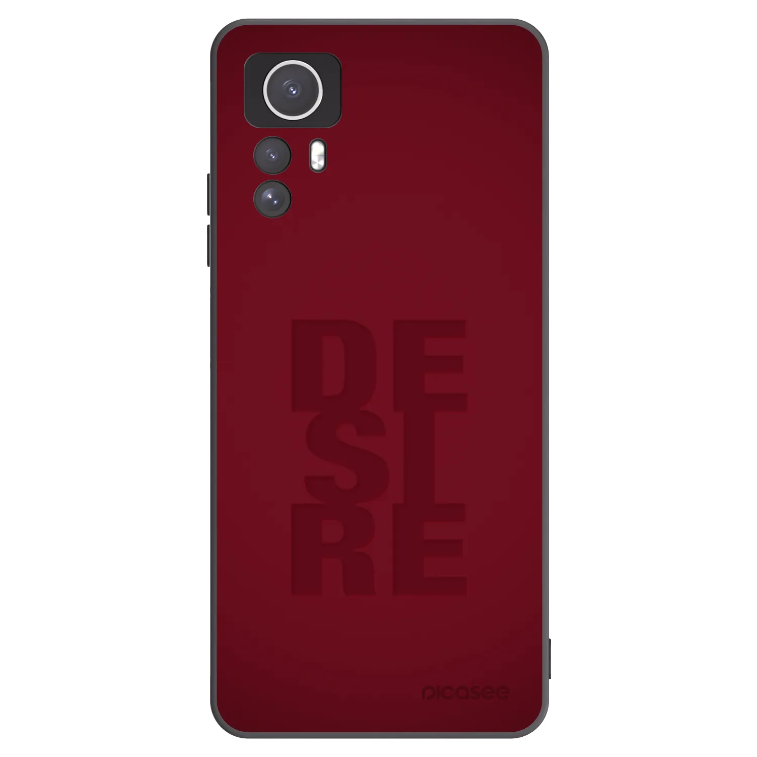Picasee fekete szilikon tok az alábbi mobiltelefonokra Xiaomi Redmi Note 12S - Desire