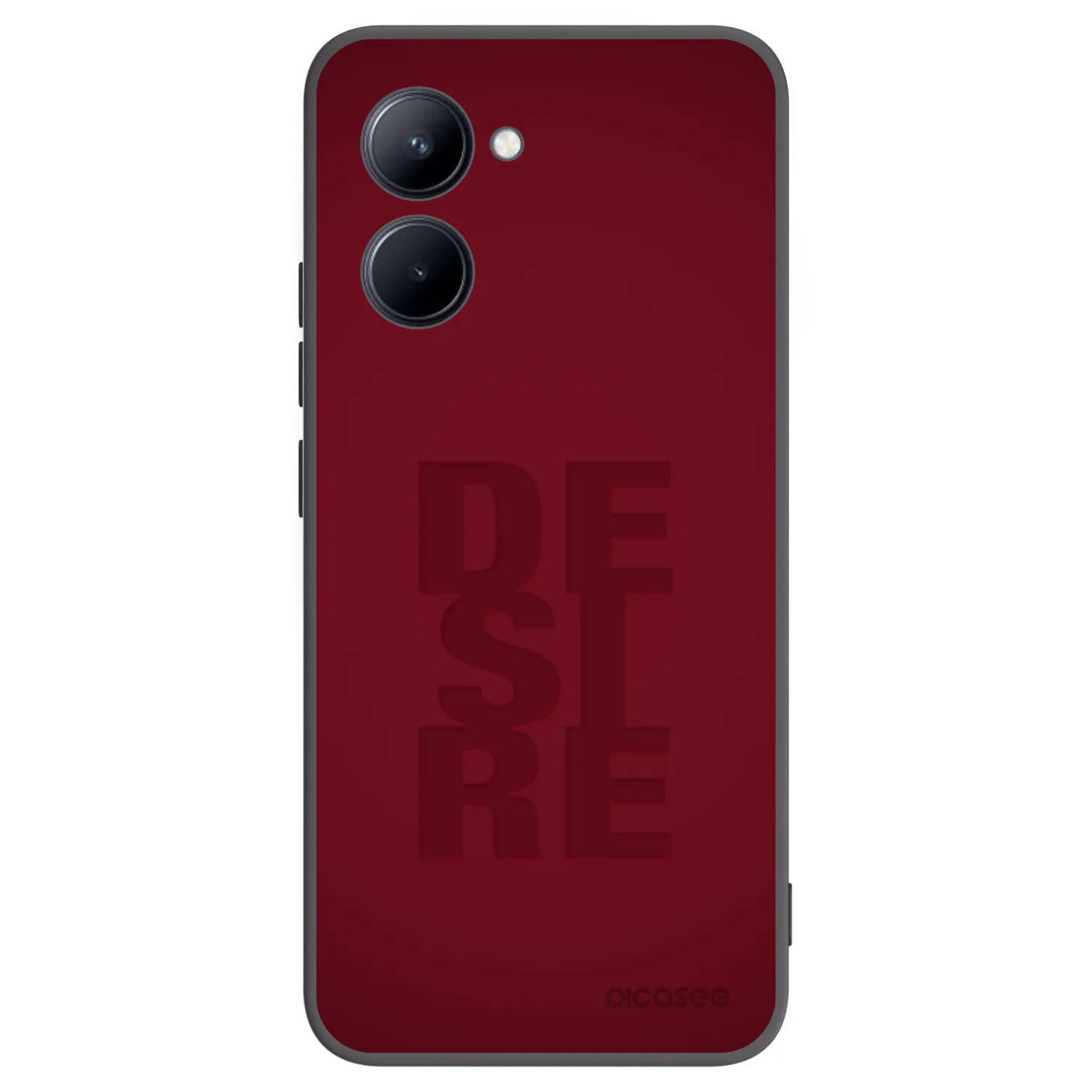 Picasee fekete szilikon tok az alábbi mobiltelefonokra Realme C33 (2023) - Desire