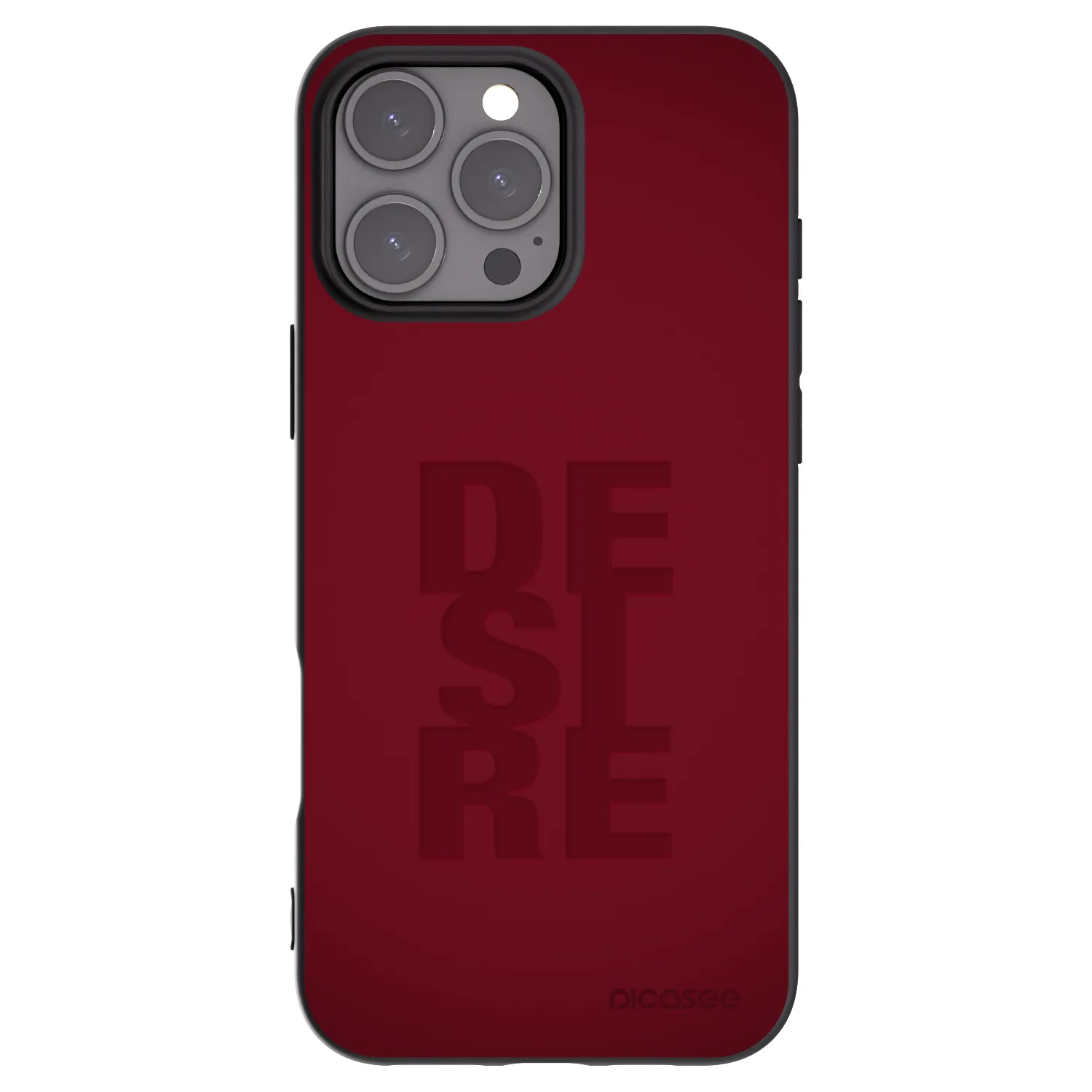 Picasee fekete szilikon tok az alábbi mobiltelefonokra Apple iPhone 16 Pro Max - Desire