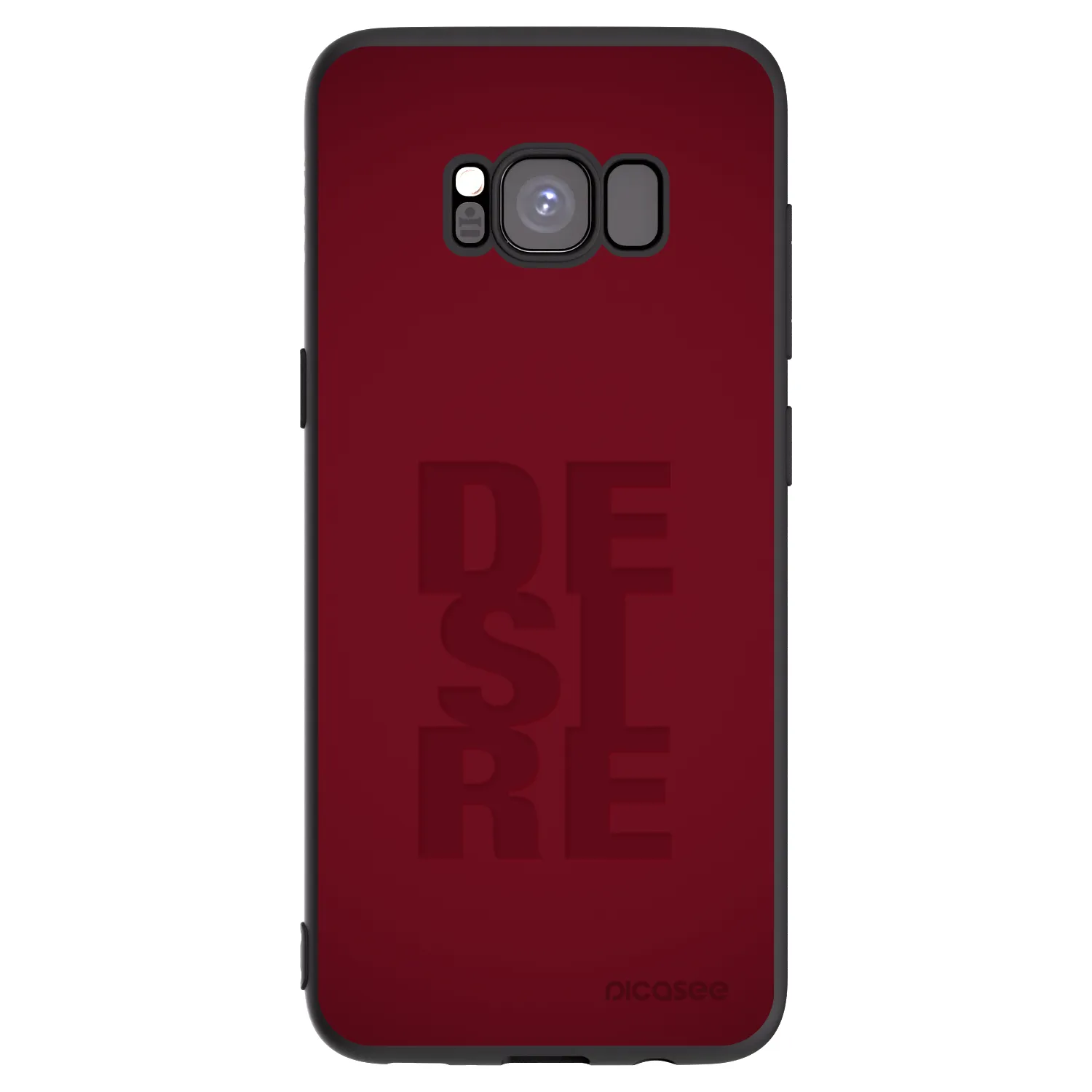 Picasee fekete szilikon tok az alábbi mobiltelefonokra Samsung Galaxy S8 G950F - Desire
