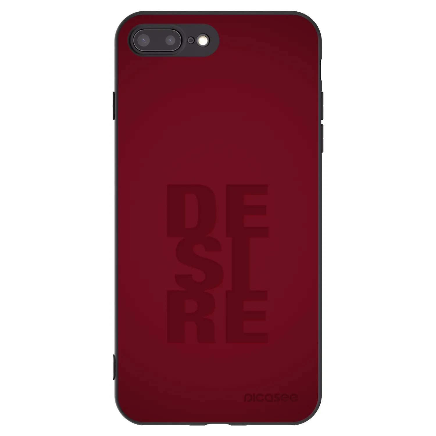 Picasee fekete szilikon tok az alábbi mobiltelefonokra Apple iPhone 7 Plus - Desire