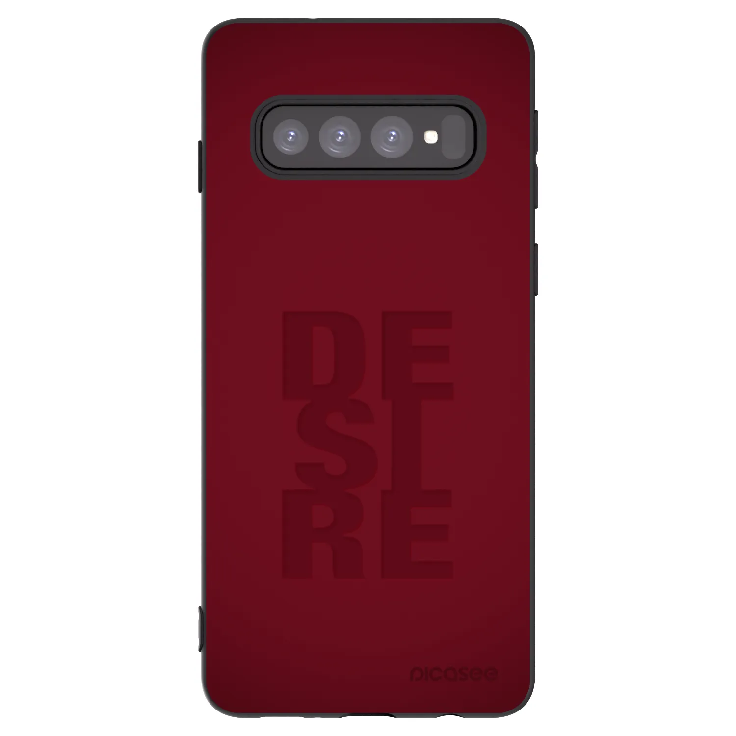 Picasee fekete szilikon tok az alábbi mobiltelefonokra Samsung Galaxy S10 G973 - Desire