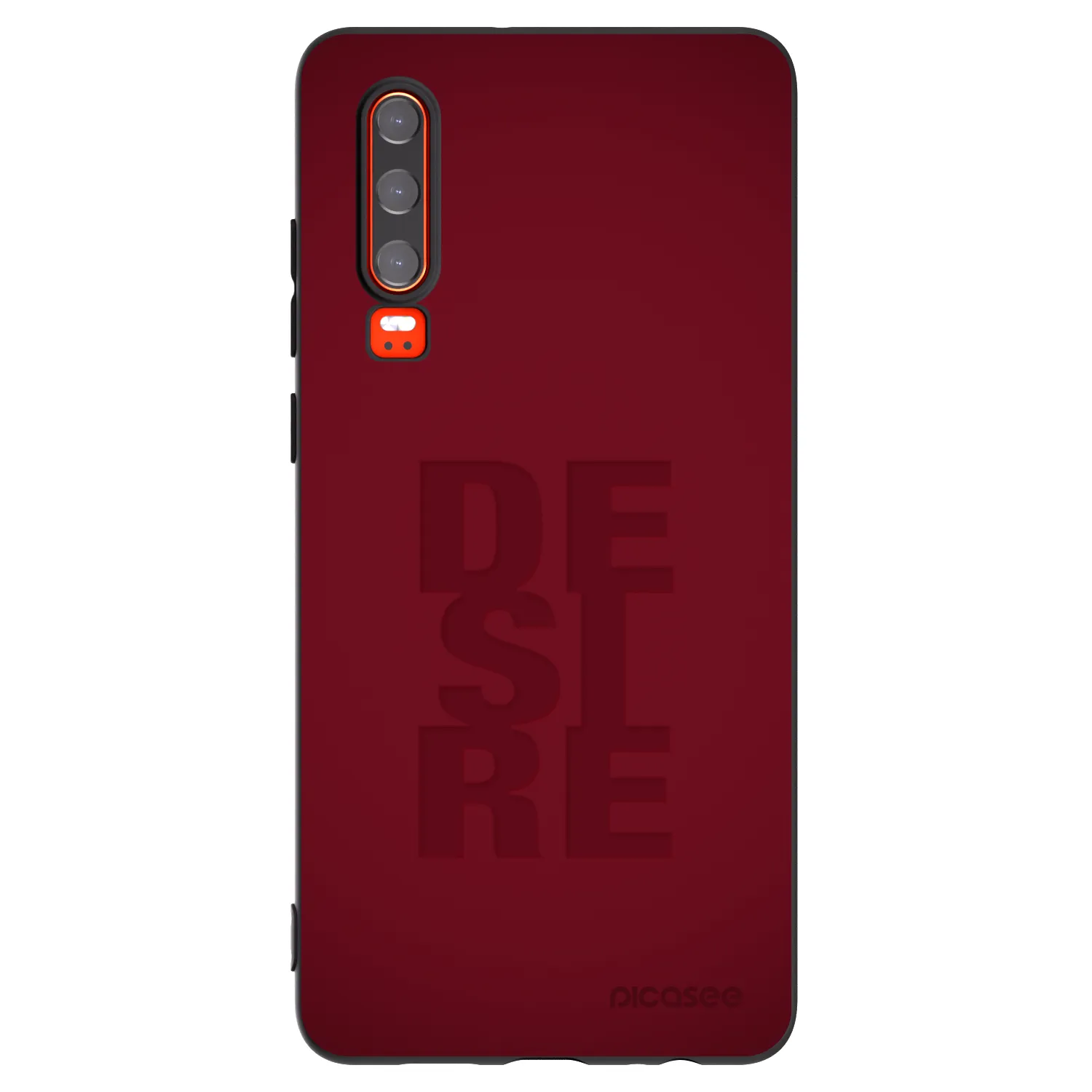 Picasee fekete szilikon tok az alábbi mobiltelefonokra Huawei P30 - Desire