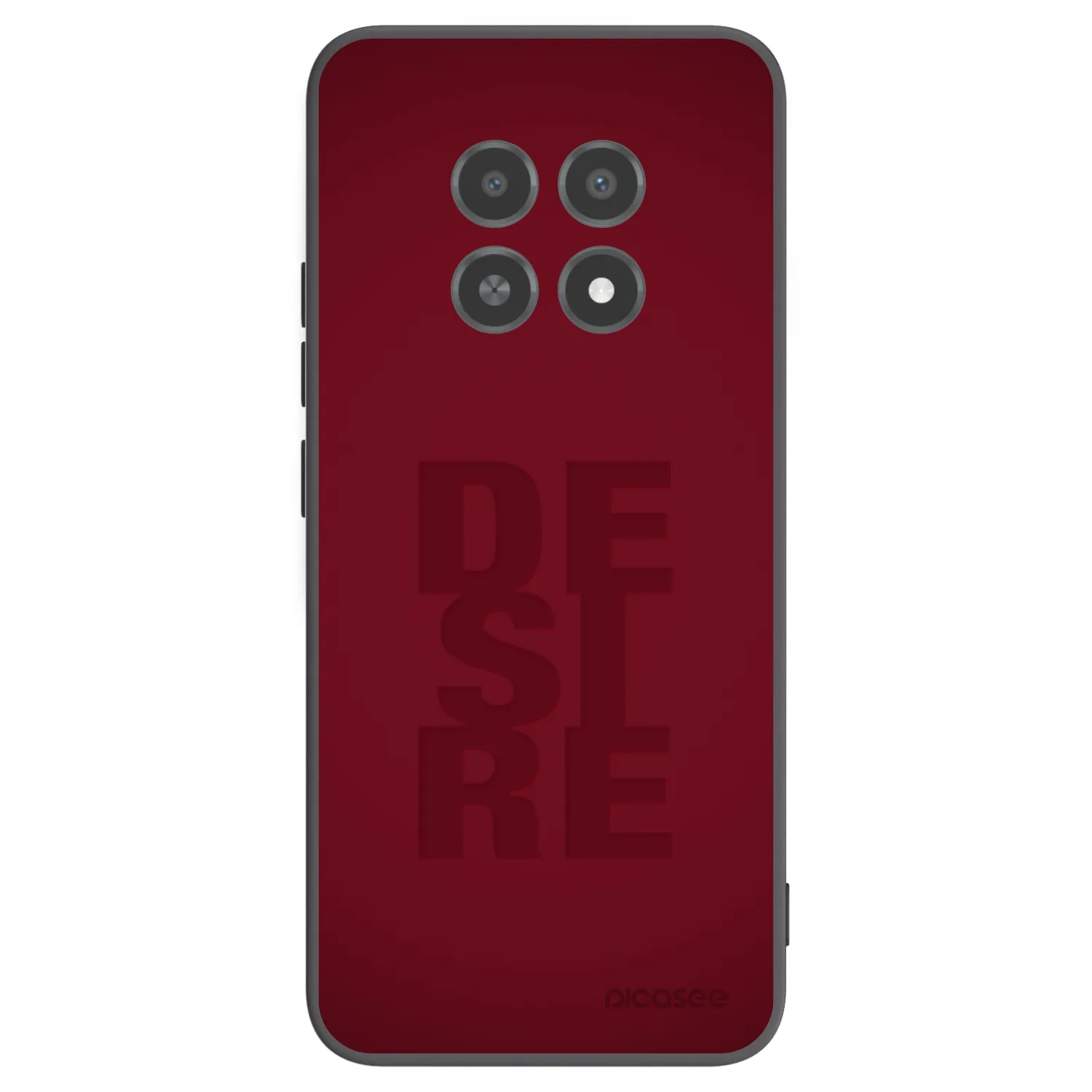 Picasee fekete szilikon tok az alábbi mobiltelefonokra Realme 12X - Desire