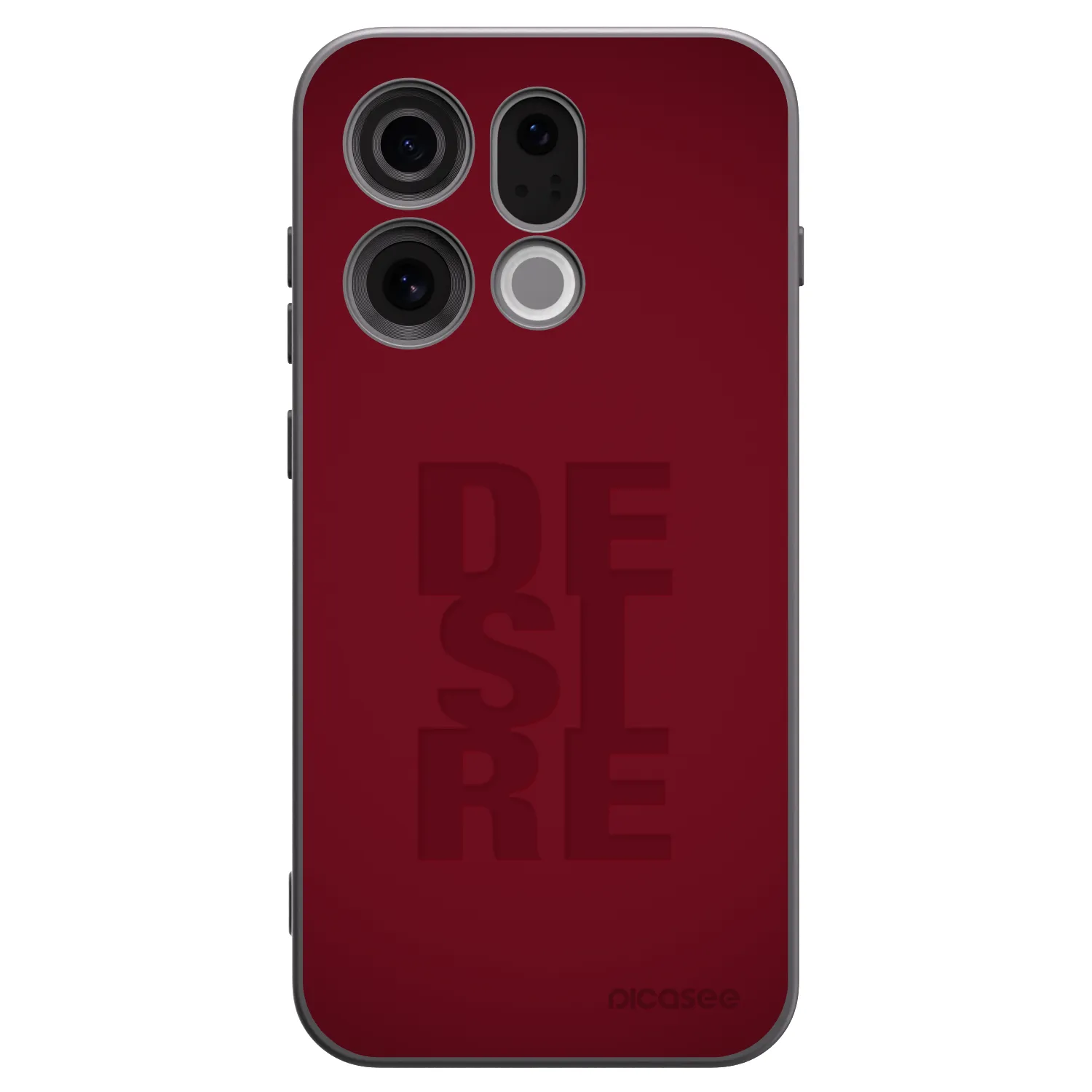 Picasee fekete szilikon tok az alábbi mobiltelefonokra OPPO Find X9 - Desire