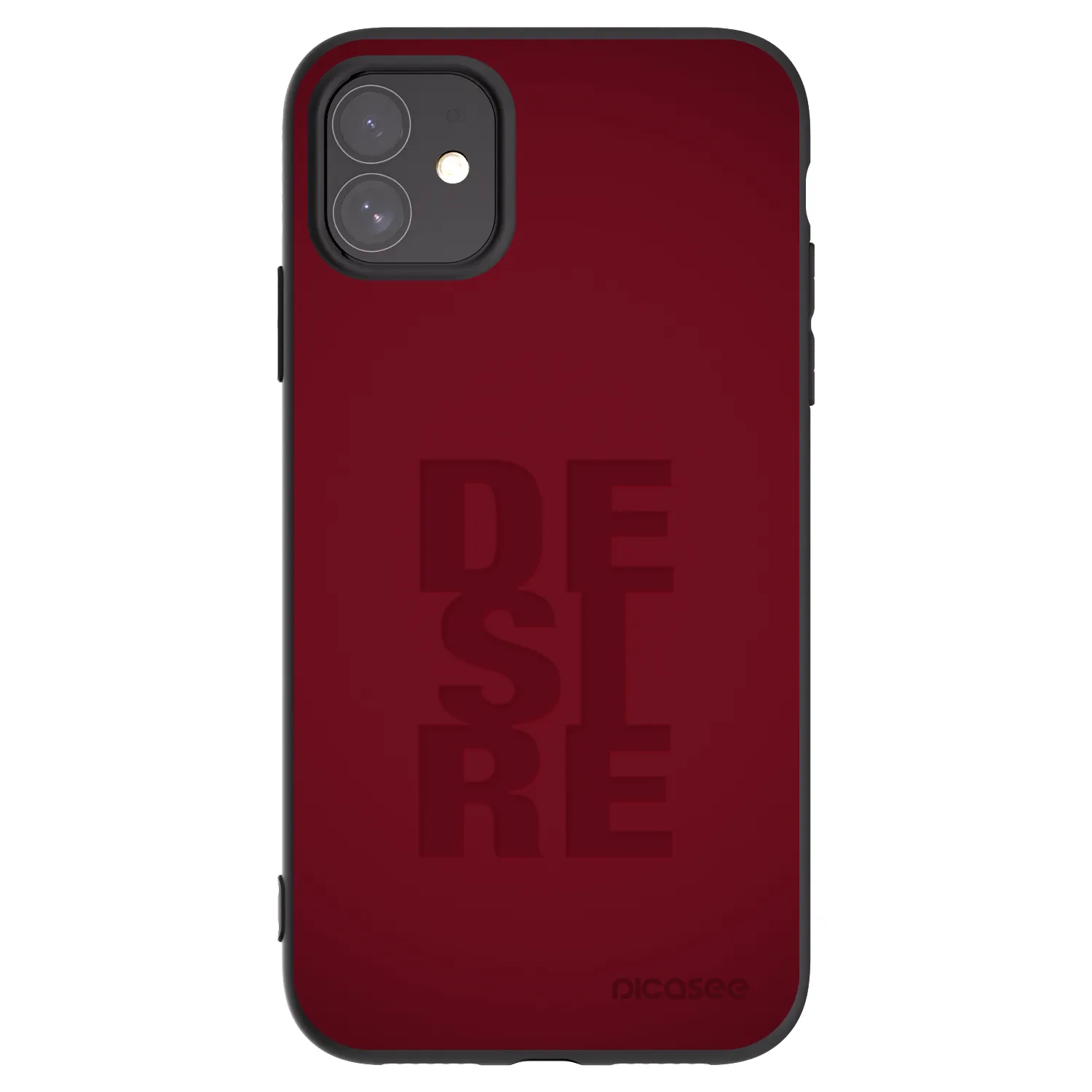 Picasee fekete szilikon tok az alábbi mobiltelefonokra Apple iPhone 11 - Desire