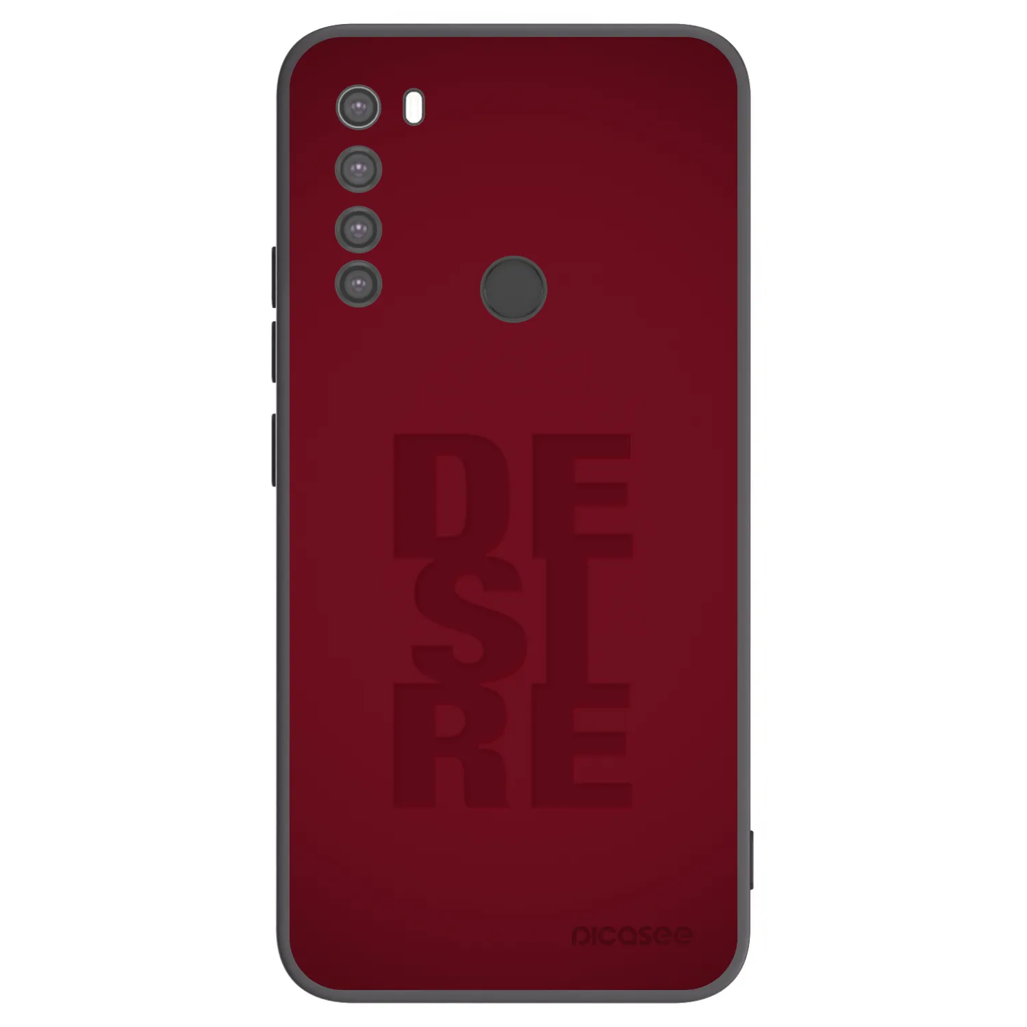 Picasee fekete szilikon tok az alábbi mobiltelefonokra Xiaomi Redmi Note 8 - Desire