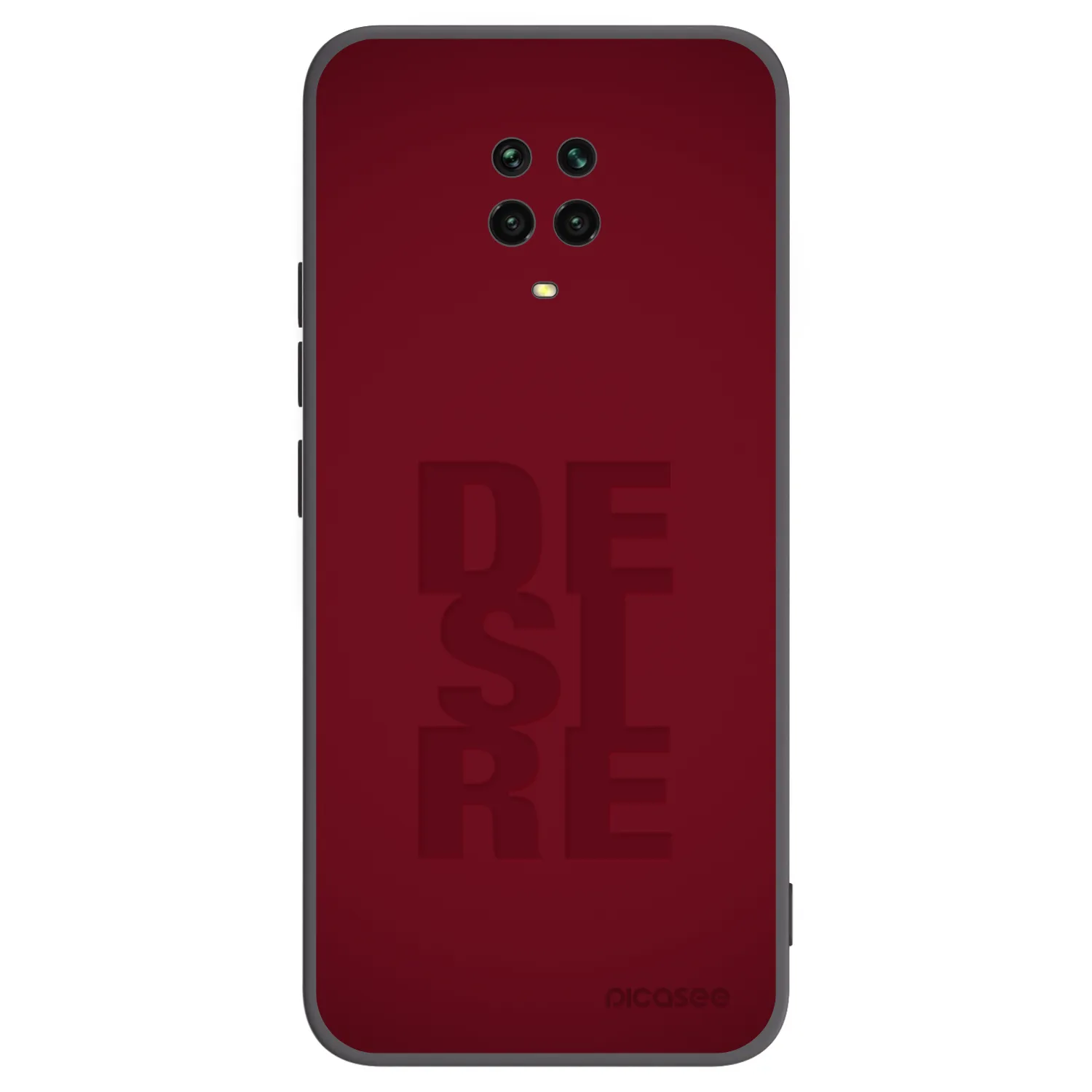 Picasee fekete szilikon tok az alábbi mobiltelefonokra Xiaomi Redmi Note 9S - Desire