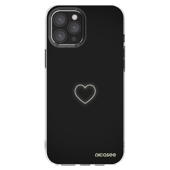 Picasee átlátszó szilikon tok az alábbi mobiltelefonokra Apple iPhone 12 Pro Max - Heart