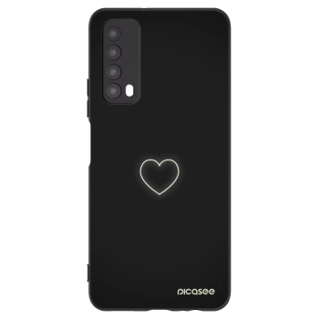 Picasee fekete szilikon tok az alábbi mobiltelefonokra Huawei P Smart 2021 - Heart
