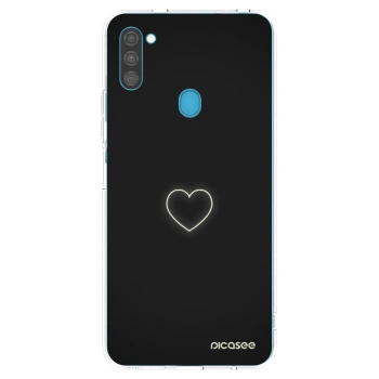 Picasee átlátszó szilikon tok az alábbi mobiltelefonokra Samsung Galaxy M11 - Heart