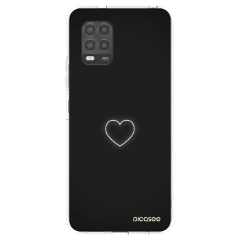 Picasee átlátszó szilikon tok az alábbi mobiltelefonokra Xiaomi Mi 10 Lite - Heart