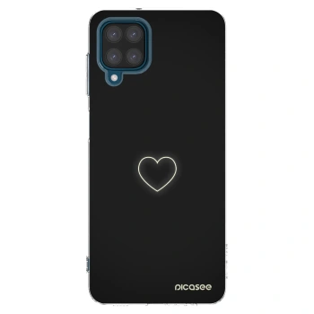 Picasee átlátszó szilikon tok az alábbi mobiltelefonokra Samsung Galaxy A12 A125F - Heart
