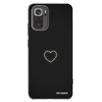Picasee átlátszó szilikon tok az alábbi mobiltelefonokra Xiaomi Redmi Note 10 - Heart