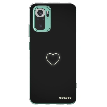 Picasee átlátszó szilikon tok az alábbi mobiltelefonokra Xiaomi Redmi Note 10 Pro - Heart