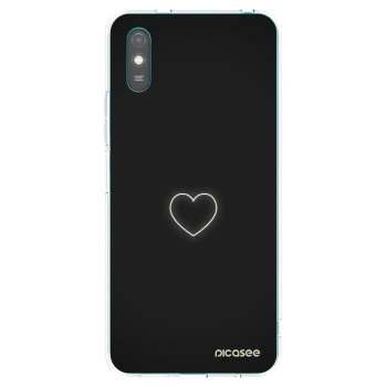 Picasee átlátszó szilikon tok az alábbi mobiltelefonokra Xiaomi Redmi 9AT - Heart