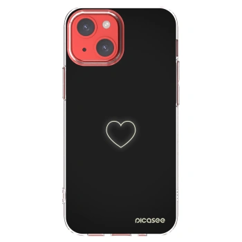 Picasee átlátszó szilikon tok az alábbi mobiltelefonokra Apple iPhone 13 mini - Heart