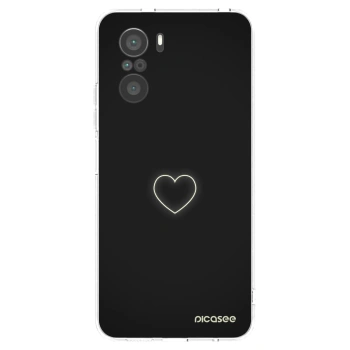 Picasee átlátszó szilikon tok az alábbi mobiltelefonokra Xiaomi Poco F3 - Heart