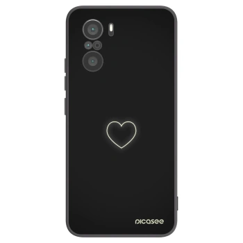 Picasee fekete szilikon tok az alábbi mobiltelefonokra Xiaomi Poco F3 - Heart