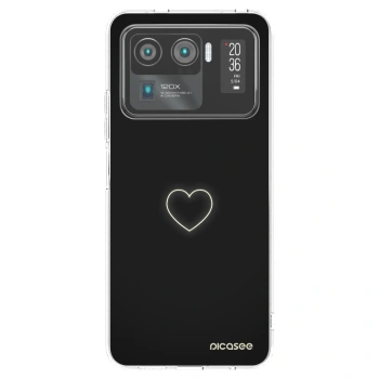 Picasee átlátszó szilikon tok az alábbi mobiltelefonokra Xiaomi Mi 11 Ultra - Heart