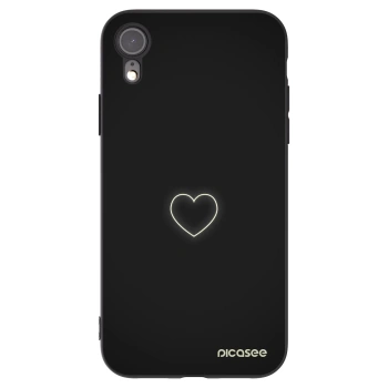Picasee fekete szilikon tok az alábbi mobiltelefonokra Apple iPhone 6 Plus/6S Plus - Heart