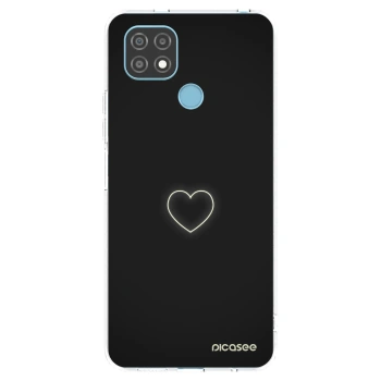 Picasee átlátszó szilikon tok az alábbi mobiltelefonokra Realme C21 - Heart