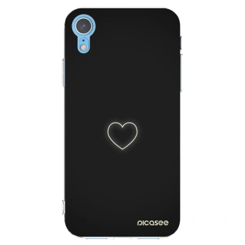 Picasee átlátszó szilikon tok az alábbi mobiltelefonokra Apple iPhone XR - Heart