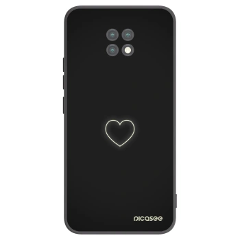 Picasee fekete szilikon tok az alábbi mobiltelefonokra Xiaomi Redmi Note 9T - Heart