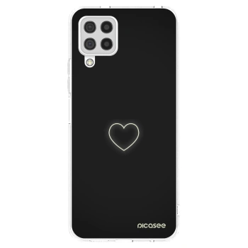 Picasee átlátszó szilikon tok az alábbi mobiltelefonokra Samsung Galaxy A22 A225F 4G - Heart