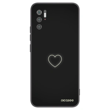 Picasee fekete szilikon tok az alábbi mobiltelefonokra Xiaomi Poco M3 Pro 5G - Heart