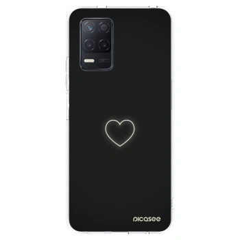 Picasee átlátszó szilikon tok az alábbi mobiltelefonokra Realme 8 5G - Heart