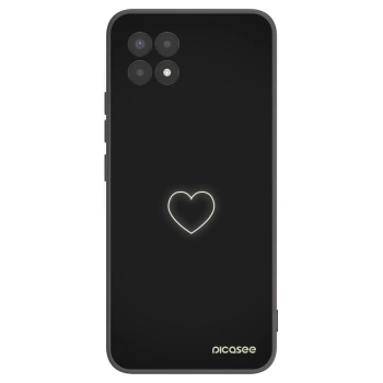 Picasee fekete szilikon tok az alábbi mobiltelefonokra Realme 8i - Heart